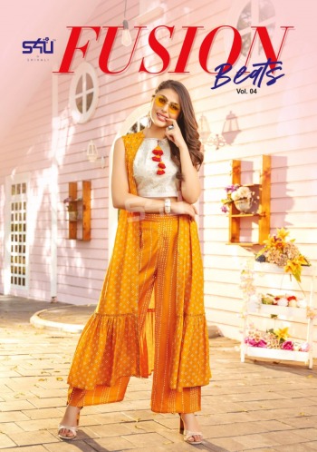 S4U Fusion Beats vol 4 Party wear kurtis wholesaler