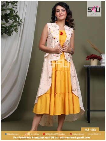 S4U Hello Jacket vol 5 Kurtis with Jacket Buy wholesale Price