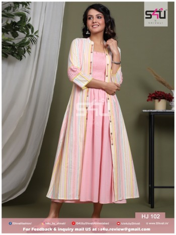 S4U Hello Jacket vol 5 Kurtis with Jacket Buy wholesale Price