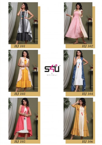 S4U Hello Jacket vol 5 Kurtis with Jacket Buy wholesale Price