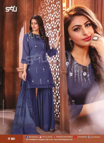 S4U Inayat party wear, traditional Kurtis with Sharara wholesale Price