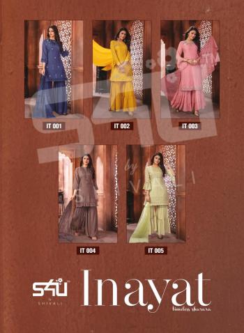 S4U Inayat party wear, traditional Kurtis with Sharara wholesale Price