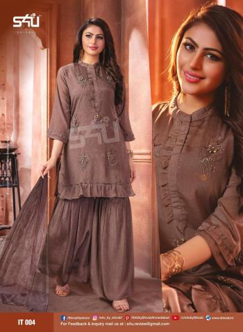 S4U Inayat party wear, traditional Kurtis with Sharara wholesale Price