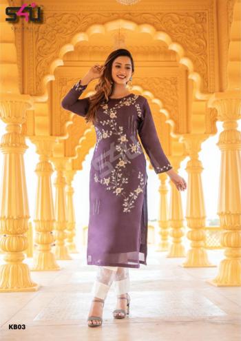 S4U Khwaab Muslin hand work kurtis with Pant catalog