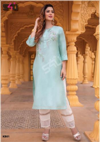 S4U Khwaab Muslin hand work kurtis with Pant catalog