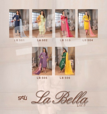 S4U La bella vol 5 Kurtis with pant buy wholesale Price