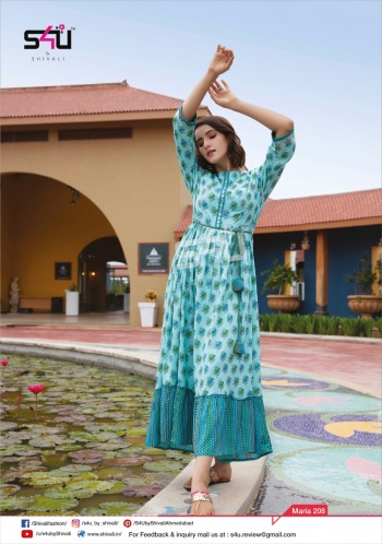 S4U Maria vol 2 rayon Kurtis wholesaler