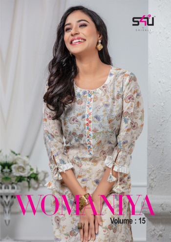 S4U Womaniya vol 15 Modal Silk kurtis Wholesaler