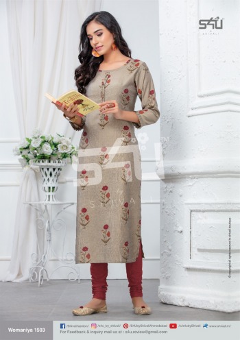 S4U Womaniya vol 15 Modal Silk kurtis Wholesaler