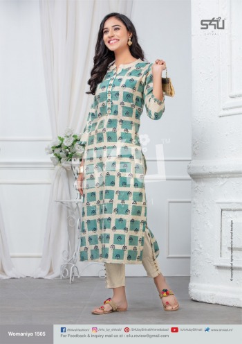 S4U Womaniya vol 15 Modal Silk kurtis Wholesaler