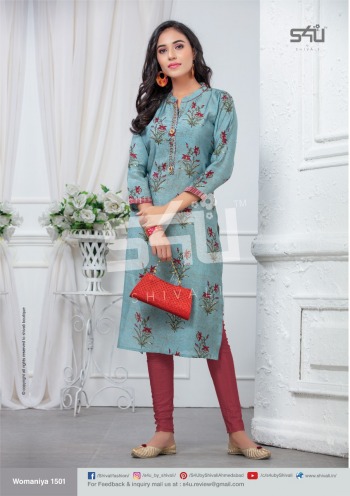 S4U Womaniya vol 15 Modal Silk kurtis Wholesaler