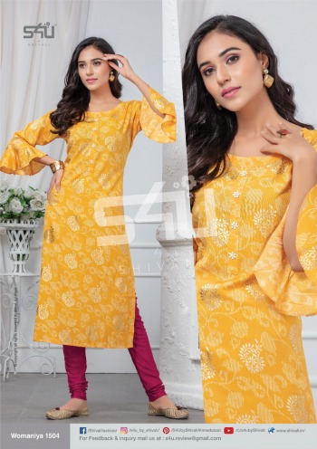 S4U Womaniya vol 15 Modal Silk kurtis Wholesaler