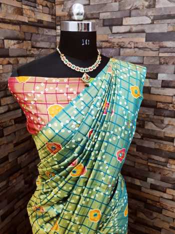 Sana Silk bandhej Print Saree buy wholesale price