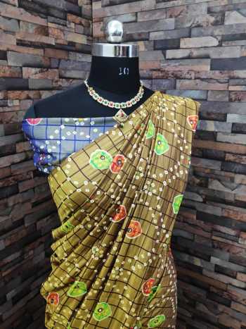 Sana Silk bandhej Print Saree buy wholesale price