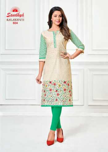 Sandhya kalakruti vol 20 Cotton Casual wear kurtis