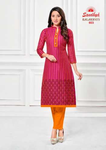 Sandhya kalakruti vol 20 Cotton Casual wear kurtis