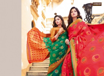 Sangam print Kanjivaram Silk Saree wholesaler