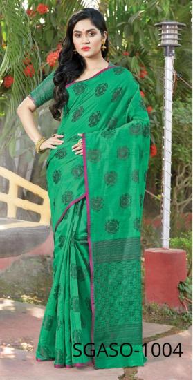 Sangam print Asopalav Cotton handloom Saree wholesaler