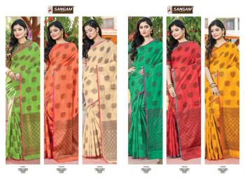 Sangam print Asopalav Cotton handloom Saree wholesaler