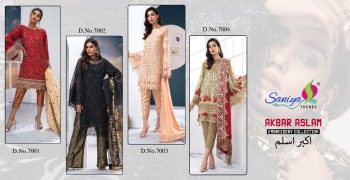 Saniya Trendz Akbar Aslam Georgette pakistani Suits wholesaler