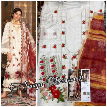 Saniya Trendz Crimson 21 nx pakistani Suits