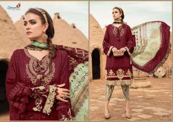 Saniya Trendz Maria b Lawn 2021 Cambric Cotton Pakistani Suits