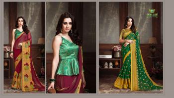 sanskar carvaan Brasso Saree catalog wholesaler