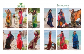 Sanskar Instagram vol 2 Chiffon Saree wholesaler