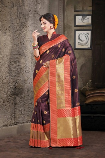 Sanskruti Crystal Silk Saree wholesaler