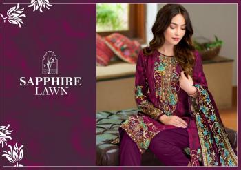 Sapphire Lawn Cotton Pakistani Dress wholesale Price