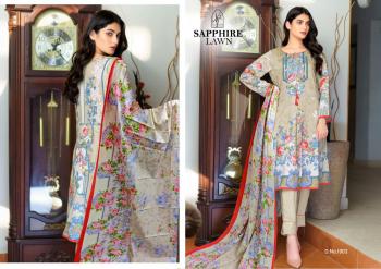 Sapphire Lawn Cotton Pakistani Dress wholesale Price