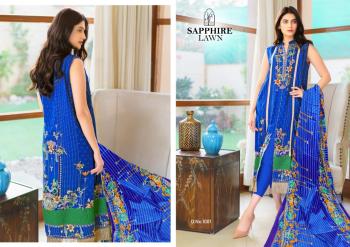 Sapphire Lawn Cotton Pakistani Dress wholesale Price