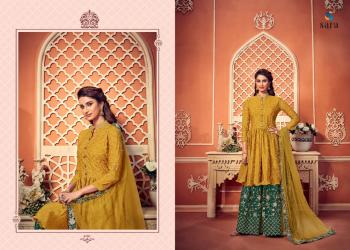 Sara Trendz Navya Chinon Wedding Sharara Suits wholesaler