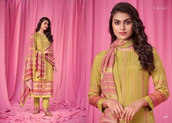 Sarg Rang Mahel Maslin Silk Salwar KAmeez wholesaler