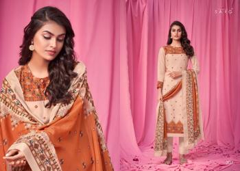 Sarg Rang Mahel Maslin Silk Salwar KAmeez wholesaler