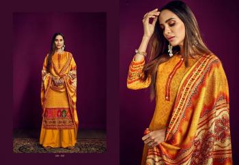 Sargam print Ajrakh Pashmina Winter Salwar Kameez wholesaler