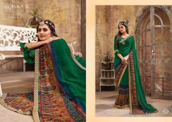 saroj Blue Berry Georgette daily wear saree wholesaler