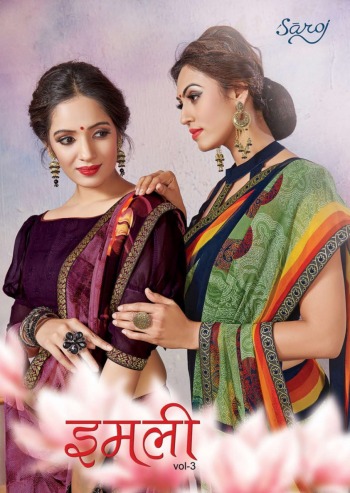 Saroj imli vol 3 Weightless Sare catalog wholesaler