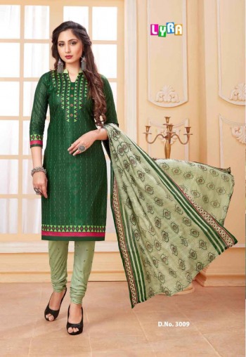 SC Lyra Cotton Churidar dress material wholesaler