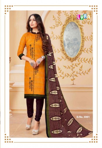 SC Lyra Cotton Churidar dress material wholesaler