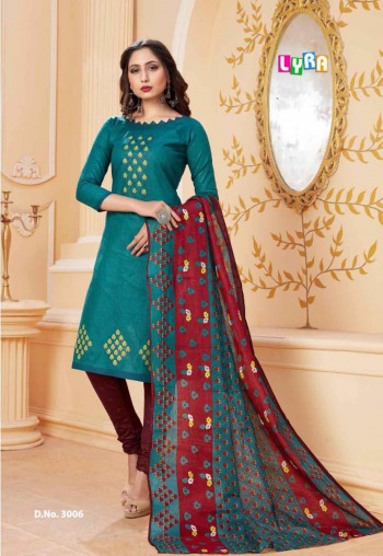 SC Lyra Cotton Churidar dress material wholesaler