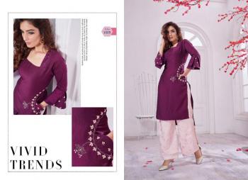 Selesta Innaya vol 2 Chinon Silk kurtis with palazzo wholesaler