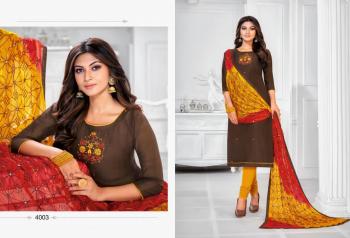 Shagun Lifestyle Ballon vol 4 Jharna Silk Churidar dress material