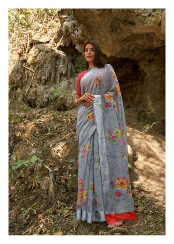 Shangrila Kanchana Cotton vol 6 Linen Saree wholesaler