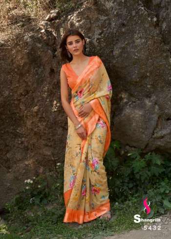 Shangrila Kanchana Cotton vol 6 Linen Saree wholesaler