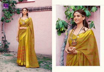 Shangrila konkona Linen Cotton Saree wholesale Price