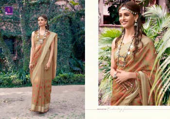 Shangrila konkona Linen Cotton Saree wholesale Price