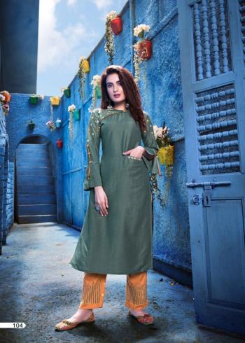 Show me Chinon Soft Silk kurtis with pant wholesaler