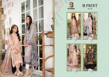 Shraddha Designer M Print vol 8 Lawn Cotton Pakistani Suits wholesaler