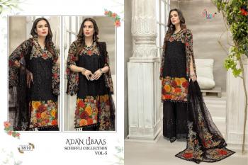 Shree fab adan libaas Schiffli collection 5 pakistani Suits